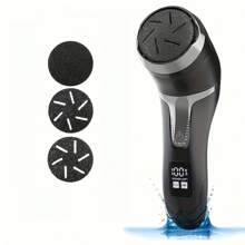 可充电电动足部去茧套装 - 便携式温和足部护理工具，瞬间令双足光滑 - 有效专业级干性皮肤解决方案 - 持久耐用的电池，居家便捷