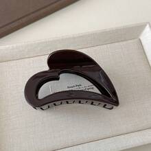 Thickened Luxurious Niche High-End French Style New Occipital Elegant Bun Maker Hair Clip, Heart Shaped Hair Claw Hair Accessory