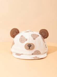 1pc Infant Panda Shaped Soft Brim Baseball Cap, Fashionable Short Brim Hat, Suitable For Boys & Girls Daily Outdoor Use In Spring & Summer, Great As Gift - Multicolor - View 14