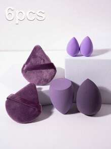 Set de 6/1 esponja de maquillaje, borla de terciopelo, esponja correctora, aplicador de maquillaje, ayuda con una aplicación líquida impecable, maquillaje, barato, decoración de habitación, tocador, viaje, dormitorio, accesorios de maquillaje, borla, difuminador de maquillaje, borla de polvo, esponja de maquillaje, barato, rellenos de calcetines, maquillaje, herramientas de maquillaje, cosas baratas, regalos, regalos para mujeres, regalos de Navidad, sorteos, viaje, cosas baratas, artículos esenciales de viaje - Multicolor - Ver 11