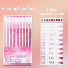 9/36/162/202/256 彩色凝胶笔套装 - 中号笔尖 (0.6mm)，Morandi 圆珠笔/勾线笔/荧光笔，适合鲜艳的书写和素描，书写流畅，适用于绘画、高亮、学生笔记、手册制作、办公等。 - 彩色 - 查看 26