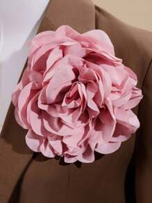 Elegant Handcrafted Floral Brooch Pin - Versatile Fashion Accessory For Women, Perfect For Weddings & Parties - 16cm/6.3inch - View 16