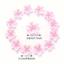 10 Stücke neue süße Kirschblüten flache Rückseite Harz Scrapbooking DIY Schmuck Haarspange Handwerk Dekorationsmaterial