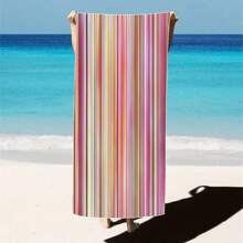 1 pieza Toalla de playa extra grande, extra grande, súper absorbente, manta de playa de fibra suave, artículo esencial de verano, a prueba de viento, a prueba de sol, playa, fiesta, viaje seco, camping, accesorio de playa, regalo de vacaciones