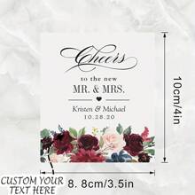 Custom-Designed Personalized Wine Bottle Packaging, Labels And Stickers For Baptism, Birthday Parties, Wedding Celebrations, And Valentine'S Day Decorations.