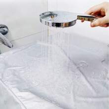 1 pieza Cubierta automática para lavadora con protector solar, cubierta impermeable para lavadora, cubierta antipolvo de poliéster para secadora, S/M/L/XL, para boda, Y2k, fiesta - Plata - Ver 6