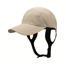 Surfer Hat Floating Surf Baseball Cap Quick-Dry Sun Hat With Adjustable Chin Strap For Surfing Water Sports - Khaki - View 1