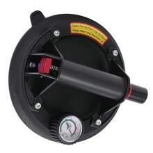 YUNRUX 8'' Vacuum Suction Lifter Rubber Suction Cup Glass Tile With Visual Dial Vacuum Lifter Suction Lifter Glass Suction Cup Glass Lifter 180kg Glass Tile Lifter Handle - Black - View 5