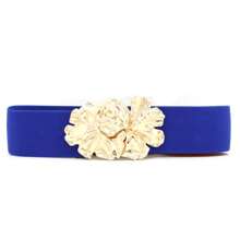 1 stuk Boheemse bloemenriemen voor dames, modieuze brede elastische tailleband voor dames, meisjesjurk, bruiloft, feest, vintage cinch, elastische riemen voor jurken, kledingaccessoires, goud, rood, blauw, luipaard, zwart, groen, paars, oranje, roze, wit, riem voor dames, zomer, school