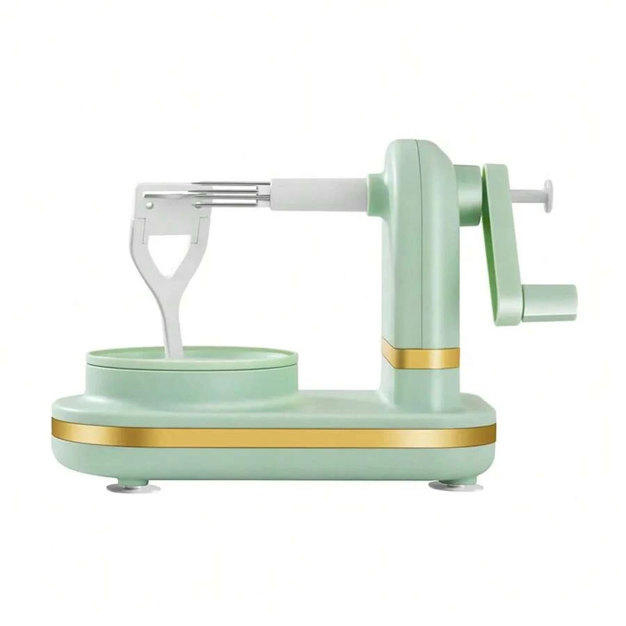 Manual Apple Peeler Multifunctional With Stainless Steel Blades Hand Crank Peeler  Peeling Machine For Gadgets - Green - View 1