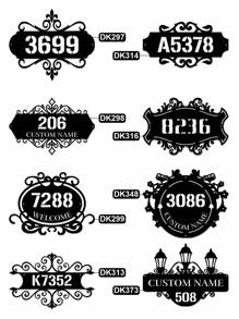 1pc Custom Vintage Metal Doorplate Decorative Art, Rural Street Nameplate Wall Decorations - Personalized Door Numbers And Text - Wall-Mounted Multifunctional Address Signs, House Numbers, Outdoor Address Signs, Farmhouse Door Art Gifts Birthday Graduation - Multicolor - View 4