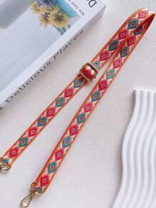 全新复古可调节挂绳肩带配件，带刺绣的长装饰手机带 - 彩色 - 查看 4