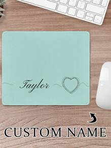 1pc Customized Premium Waterproof Silicone Gaming Mouse Pad - Thick Desk Mat, Personalized Name Mousepad, Multiple Colors Available, 25*21cm, Suitable For Gamers And Office, Non-Slip Rectangle Design For Laptop And PC Back To School - Multicolor - View 18