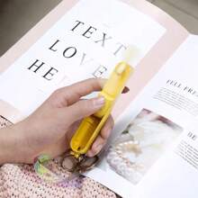 Cute Mini Fan Kipas Portable Hand Fold Bedside Office USB Charge Battery Table Desk Cooling - Brown - View 7