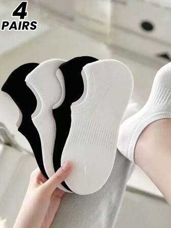 2/4 双女士短袜，透气运动短袜，防滑，适合春季、秋季、夏季