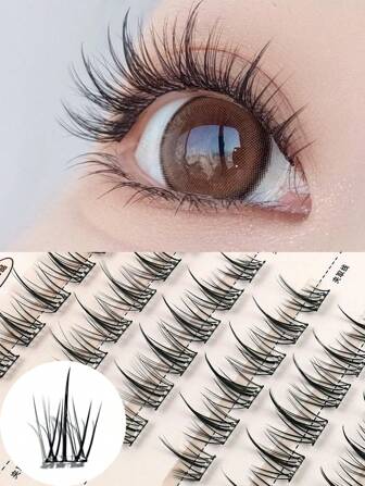 36 Clusters Of Glue Free Sunflower Mixed Eyelashes That Do Not Require Glue And Can Be Directly Applied As Fake Eyelashes. Natural Eyelashes Extend Makeup And Eyelashes Are Easy To Apply Lash Clusters,Eye Lash Clusters,Individual Eyelashes,Lashes,Fake Lashes