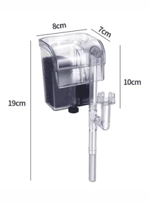 Filtro exterior en cascada para peceras de 15 a 20 litros - Blanco - Ver 5