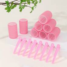 卷发器套装，12个装，自粘式卷发器，配12个鳄鱼夹，适用于长发、中长发、短发、厚发、细发、薄发、刘海，打造蓬松发型，沙龙美发工具，DIY发型（粉色），卷发器，免加热卷发，卷发器，美发产品及配件，适用于理发店、美容院、返校季、旅行度假必备，卷发器，卷发，圣诞节，卷发器，卷发器，卷发工具，免加热卷发器，卷发梳，美发设备，免加热波浪，旅行必备，发型，美发，卷发，卷发器，卷发器，免加热卷发，免加热卷发，卷发器，卷发器，卷发，卷发器，卷发工具，卷发器，卷发扩散器，头发，旅行，美发产品，美发工具，头发理发用品、理发师、理发配件、理发店、美发设备 - 粉色 - 查看 8