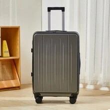 20-Inch Small Luggage Suitcase Spinner Wheel Lightweight Travel Case Coded Lock Side Opening - Dark Grey - View 2