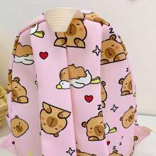 Fashionable Backpack, New Youth Shoulder Bag, Capybara Men's And Women's Casual Small Book Bag, Adjustable Shoulder Strap, Travel Back To School Gift
