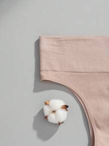 VKME Set di 3 pezzi di biancheria intima da donna a vita alta senza cuciture