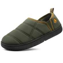 Festooning Mens Slippers Indoor/Outdoor Comfy House Shoes Slip On Memory Foam Slippers