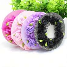 1 pieza Diadema con forma de flor exquisita - Accesorio elegante para baile latino, ballet y actuaciones - Suave, cómoda y ajustable - Perfecta para bailarines de todos los niveles