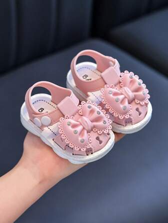 Sandali con punta chiusa per bambine e bambini piccoli, suola morbida antiscivolo, cinturino con fibbia, scarpe casual estive