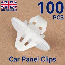 100x Car Plastic Trim Door Panel Retainer Clips Rivet Push Fastener Kit - Variant1 - View 1