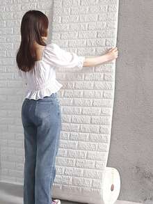 300cm Long 3D Brick Wall Stickers DIY Decor Waterproof Self-Adhesive Wallpaper For Kids Room Decoration Bedroom Kitchen Home Wall Decor