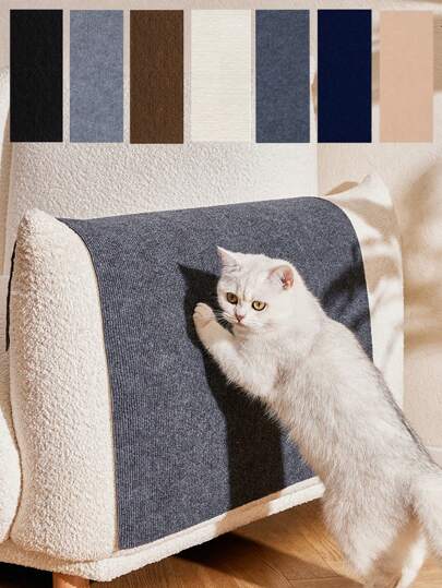 1pc Cat Scratch Pad, Autoadesivo Cat Scratch Pad, 78,7X15,8 polegadas, DIY Escalada Cat Scratch Board, Sofá Proteção Pad Para Evitar Arranhões De Gato, Adequado Para Sofás, Paredes E Móveis