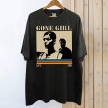 Gone Girl Movie Shirt, Gone Girl Shirt, Movie Shirt, Vintage T-Shirt, Retro Shirt, Classic Movie Shirt, Gifts For Him - Black - View 1