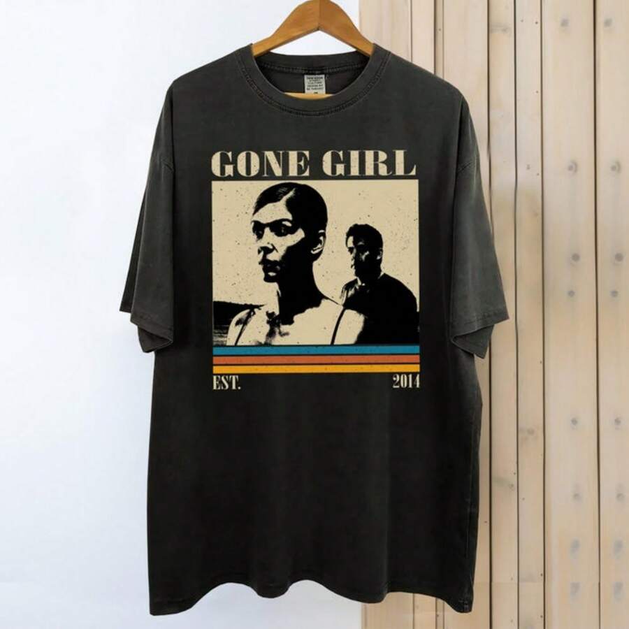 Gone Girl Movie Shirt, Gone Girl Shirt, Movie Shirt, Vintage T-Shirt, Retro Shirt, Classic Movie Shirt, Gifts For Him - Black - View 1