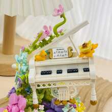 Ramo de flores preservadas de talla grande de 700 piezas - Serie de bloques de construcción de partículas pequeñas, kit de plantas suculentas en maceta, regalo de cumpleaños, regalo del Día de San Valentín, decoración de escritorio