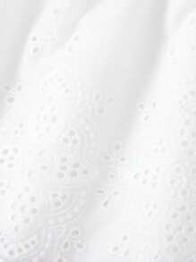 女婴夏季甜美可爱牛仔背心上衣和白色吊带公主派对礼服套装 - 淺藍色 - 查看 4