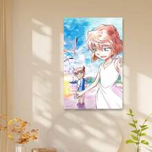 Framed   Popular Anime Fan Collection Posters Popular Vintage Canvas Wall Art Abstract Art Canvas Holiday Printed Gifts Bedroom Office Living Room Cafe Wall Decoration   Birthday Party Decor, Mother's Day New Year Easter Gift,   Home Living Room Office Wall Decor, Perfect Gift And Wall Decoration - Framed - View 2