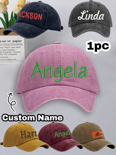 Cappelli da sole personalizzati con ricamo del nome per donne, cappelli da camionista personalizzati per donne, cappelli da camionista per uomini, cappellini da baseball personalizzati, cappelli da tennis personalizzabili, cappelli da campagna, regali di compleanno, regali di matrimonio, anniversario, laurea, festa di San Valentino, vacanza, accessori da viaggio, adatti per lei/lui, damigelle, amici, coppie, fidanzata, marito, moglie, famiglia, forniture scolastiche, studenti di scuola media, studenti di ultimo anno di scuola superiore, studenti universitari, matricole, studenti di secondo anno, studenti più giovani
