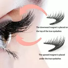 3D Natural Magnetic Eyelashes, With 5 Magnetic Eyelashes, Shipping Box, Handmade Eyelashes, Fake Gift, Reusable Holder, Drop Magne T6N2