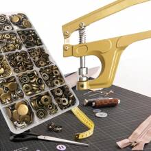 Metal Snap Fasteners Button Kits With Fastener Botones Installation Pliers Sewing Accessories For Clothing Jacket Leather Craft - Pliers B - View 2