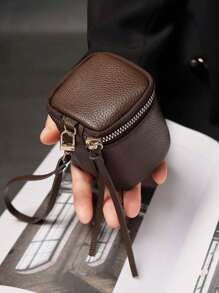 迷你复古钱包 经典小包 配围巾装饰 拉链便携多功能口红包 复古口红钥匙包 迷你复古钱包 经典小包和包袋配件 女士热粉色钥匙扣 钱包 迷你钱包 钱包 钱包 腕包钱包 零钱包 - 彩色 - 查看 11