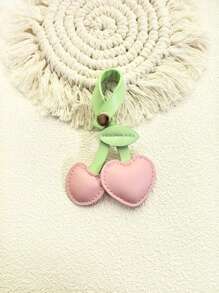 1pc Creative Cherry Keychain Women Colorblock Cute Charm Bag Pendant Gift Bridesmaid Gifts - Multicolor - View 5