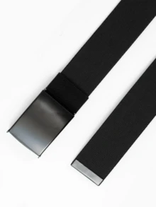 1 pieza Cinturón tejido de lienzo ajustable gratis para hombres, adecuado para la vida diaria y el trabajo - Multicolor - Ver 3