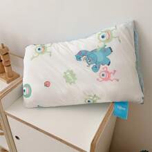 Disney 1pc Cartoon Design Pillow Cover With Pillow Insert, A. Knitted Cool-Feel Fabric, B. 3D Bubble Dot Design, Soft, Skin-Friendly, Comfortable, Suitable For Napping, Bedroom, Hotel, Sofa Decor, All Seasons