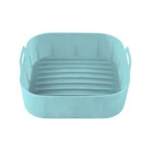 Bandeja Forma Cesta De Silicone Para Airfryer 20,5x20,5