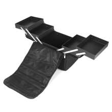 Extra Large Vanity Case Beauty Box Makeup Bag Jewelry Cosmetic Nail Storage Gift - Black - View 9