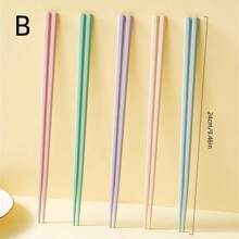 5Pairs Multicolor Scenic Pattern Chopsticks, Chinese Chopsticks Reusable Fiberglass Dishwasher Friendly, For Sushi, Ramen, Asian Cuisine, Matte Non-Slip Family/ Hotel/ Restaurant Japanese Chop Sticks, Christmas&New Year Chopstick Gift, Traditional Red(Random Color And Style)