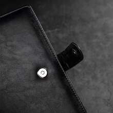 200 Pages Faux Leather Notebook With Bookmark, A5 Business Office Journal, Student Diary - Multicolor - View 3