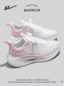 1 Pair Women's Lace Up Sports Shoes, Mesh Breathable Non-Slip Comfortable Versatile Lightweight Running Sneakers For Outdoor Casual Wear