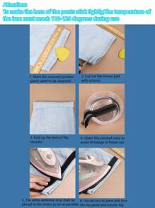 1pc Iron-On Hemming Tape For Shortening Jeans, Trousers, Clothes, Skirts And Diy Sewing