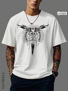 男士礼品、图案 T 恤、复古 T 恤、流行文化 T 恤、街头服饰、复古时尚、大胆前卫的设计、柔软复古男女通用 T 恤 100% 纯棉男士图案街头服饰 T 恤、Y2K 风格、2025 年流行趋势。